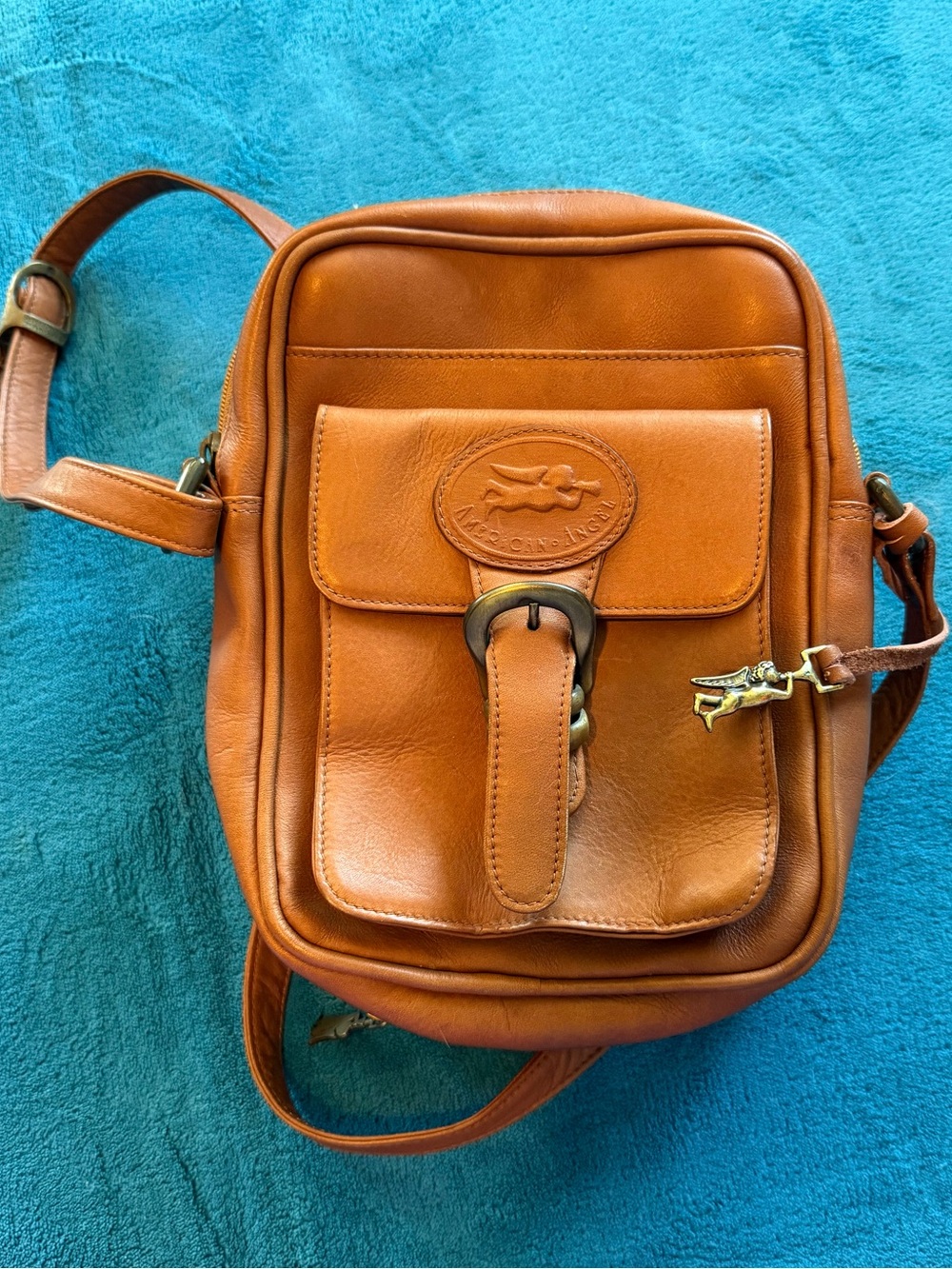 American Angel Vintage 90s Colombian Genuine Leather Crossbody